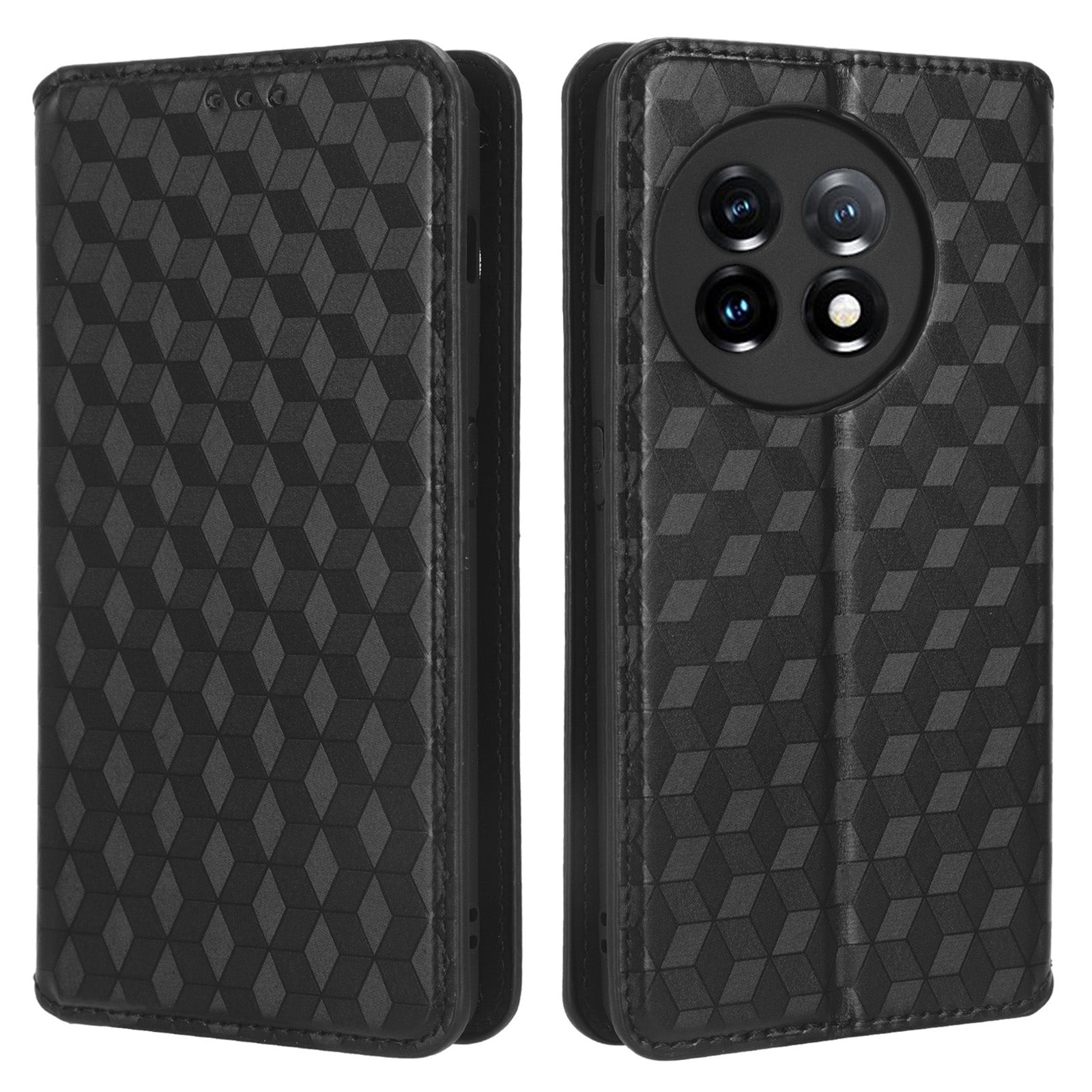 For OnePlus 11 5G Anti-scratch Protective Phone Case Stand Wallet Imprinted Rhombus Pattern PU Leather Phone Cover For OnePlus 11 5G Anti-scratch Protective Phone Case Stand Wallet Imprinted Rhombus Pattern PU Leather Phone Cover